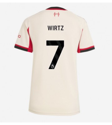 Liverpool Florian Wirtz #7 Udebanetrøje Dame 2025-26 Kortærmet